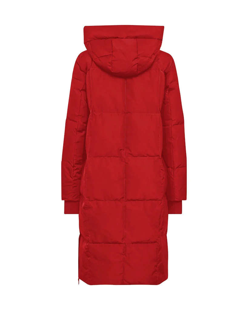 Mos Mosh Naisten Untuvatakki NOVA SQUARE COAT, Punainen - Image 2