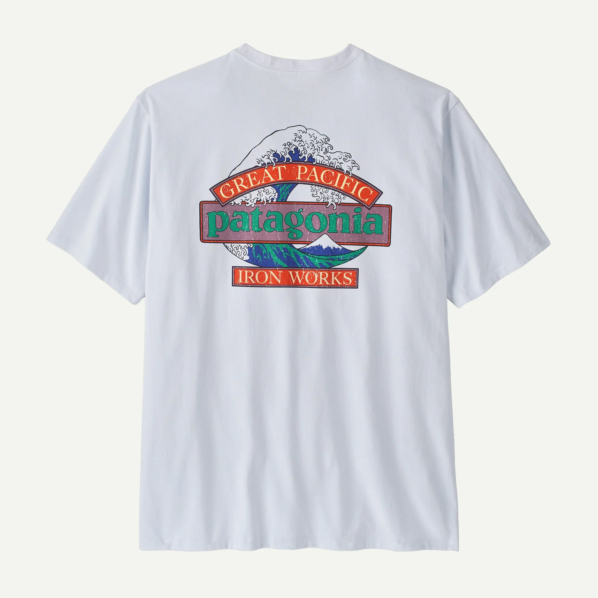 Patagonia miesten t-paita M's Great Waves Responsibili-Tee, valkoinen
