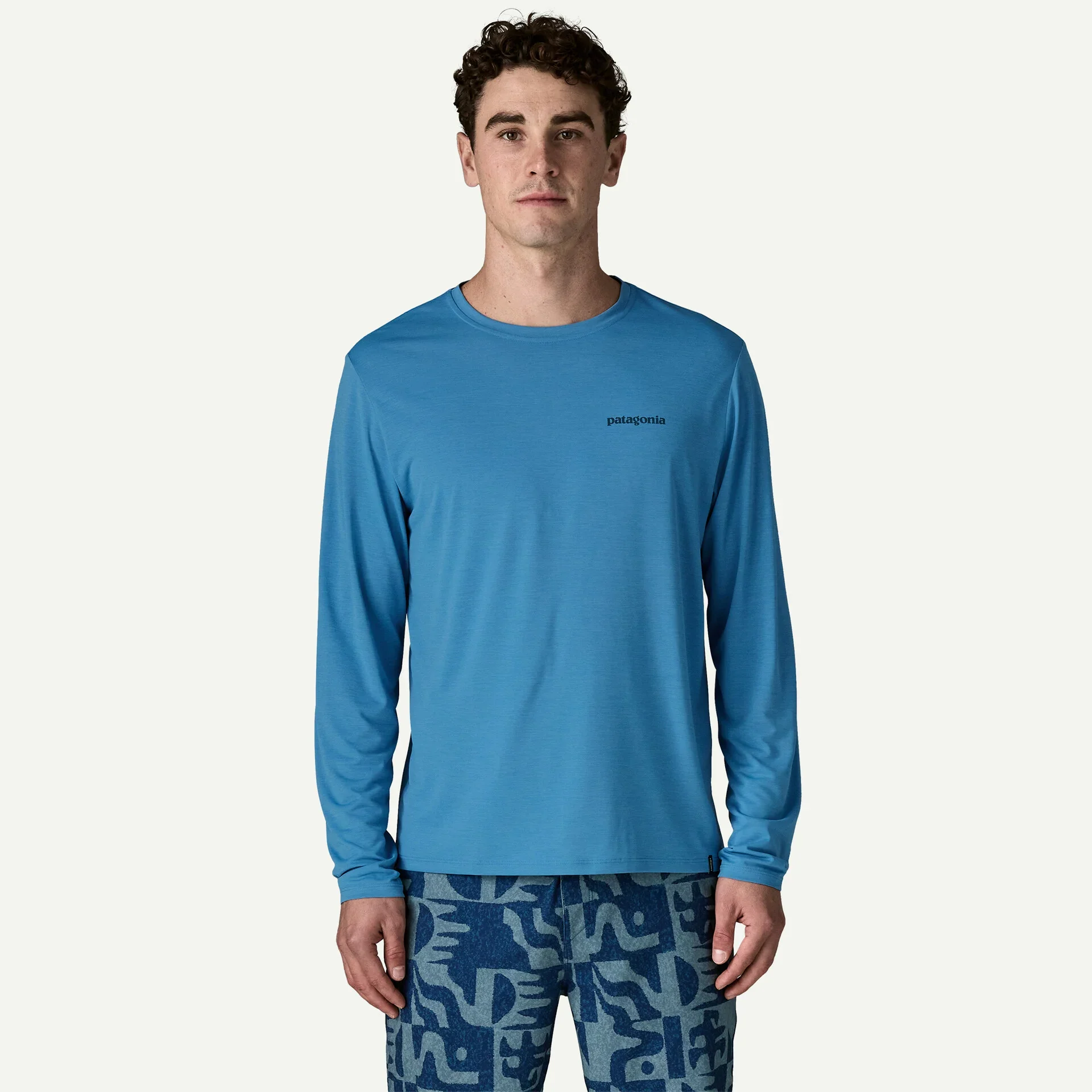 Patagonia miesten pitkähihainen paita M's L/S Cap Cool Daily Shirt - Boardshor, keskisininen - Image 2