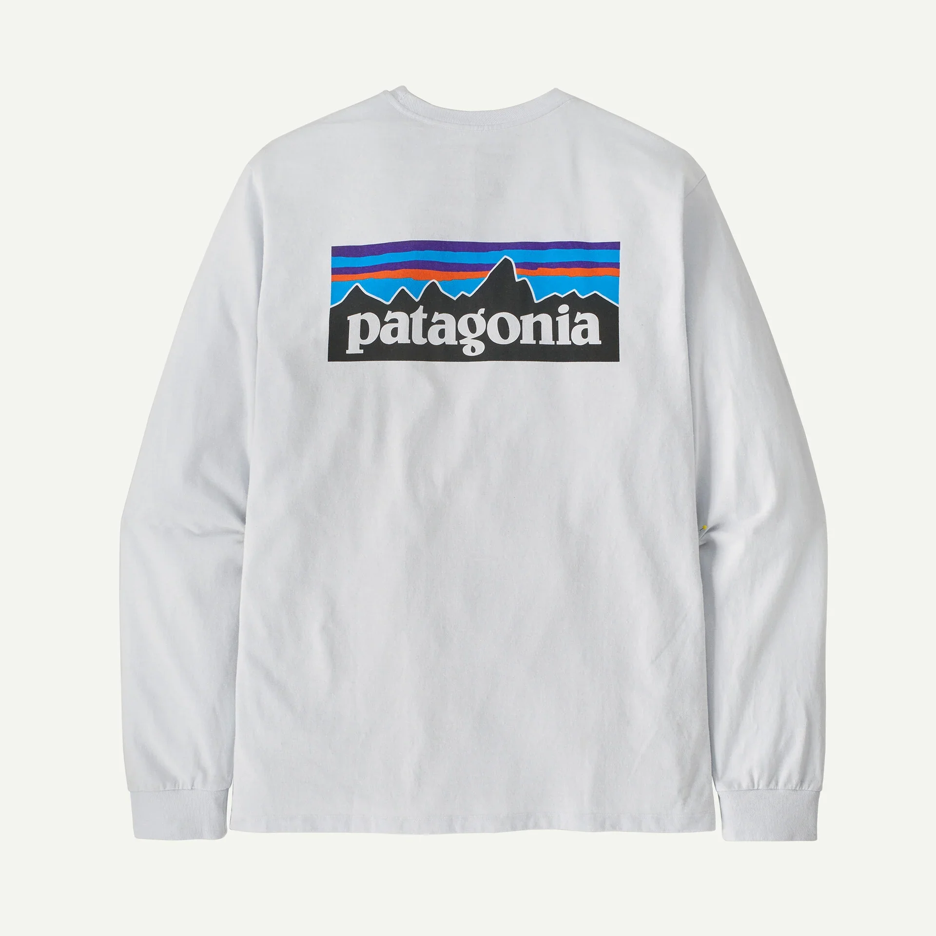 Patagonia miesten pitkähihainen paita M's L/S P-6 Logo Responsibili-Tee, valkoinen - Image 3
