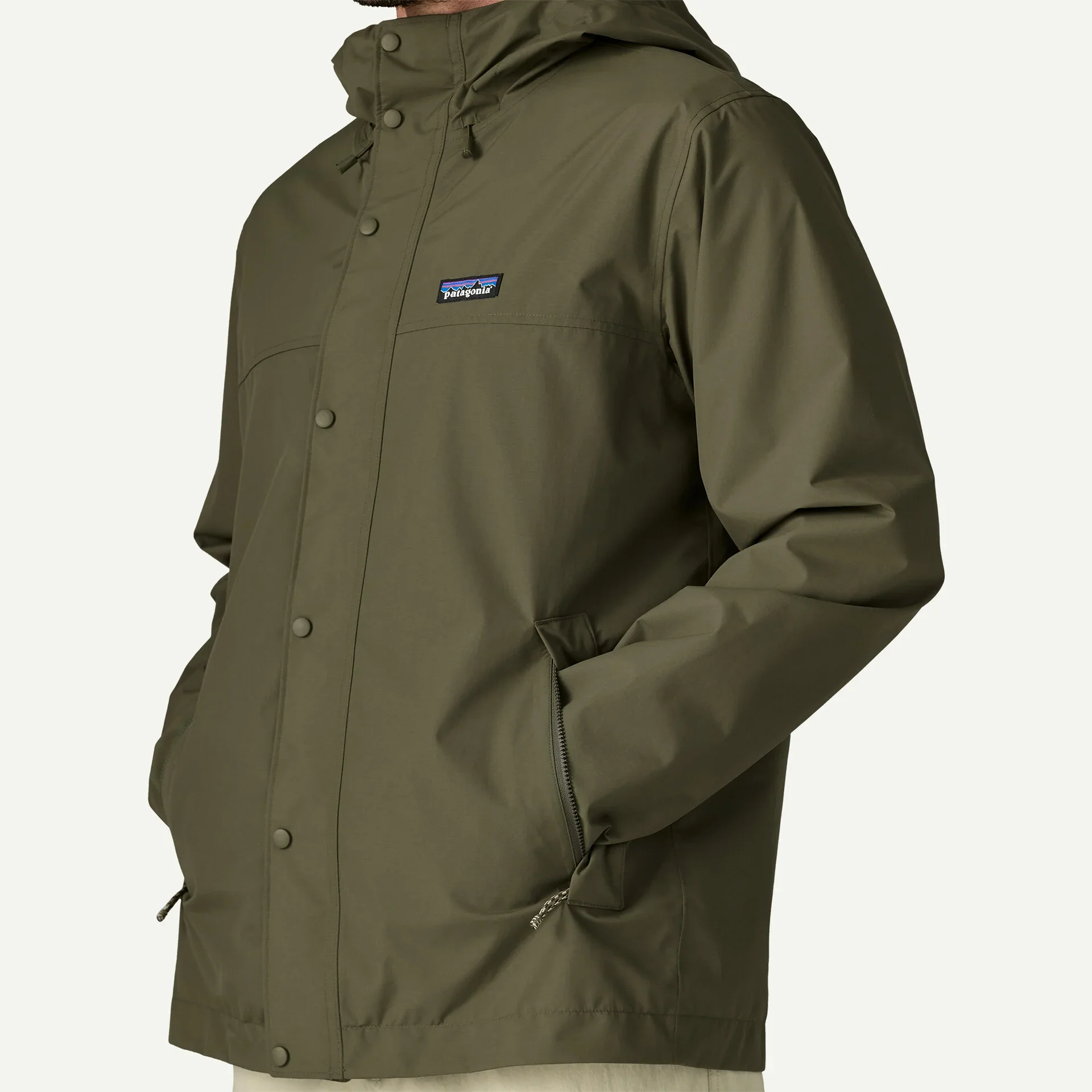 Patagonia miesten takki M's Outdoor Everyday Rain Jkt, khaki - Image 9