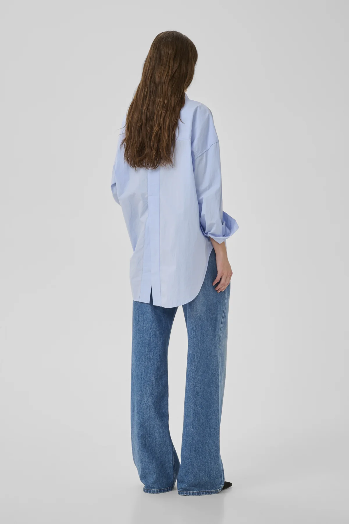 My Essential Wardrobe naisten paitapusero MWVilda Sunna Boxy Shirt, vaaleansininen - Image 2