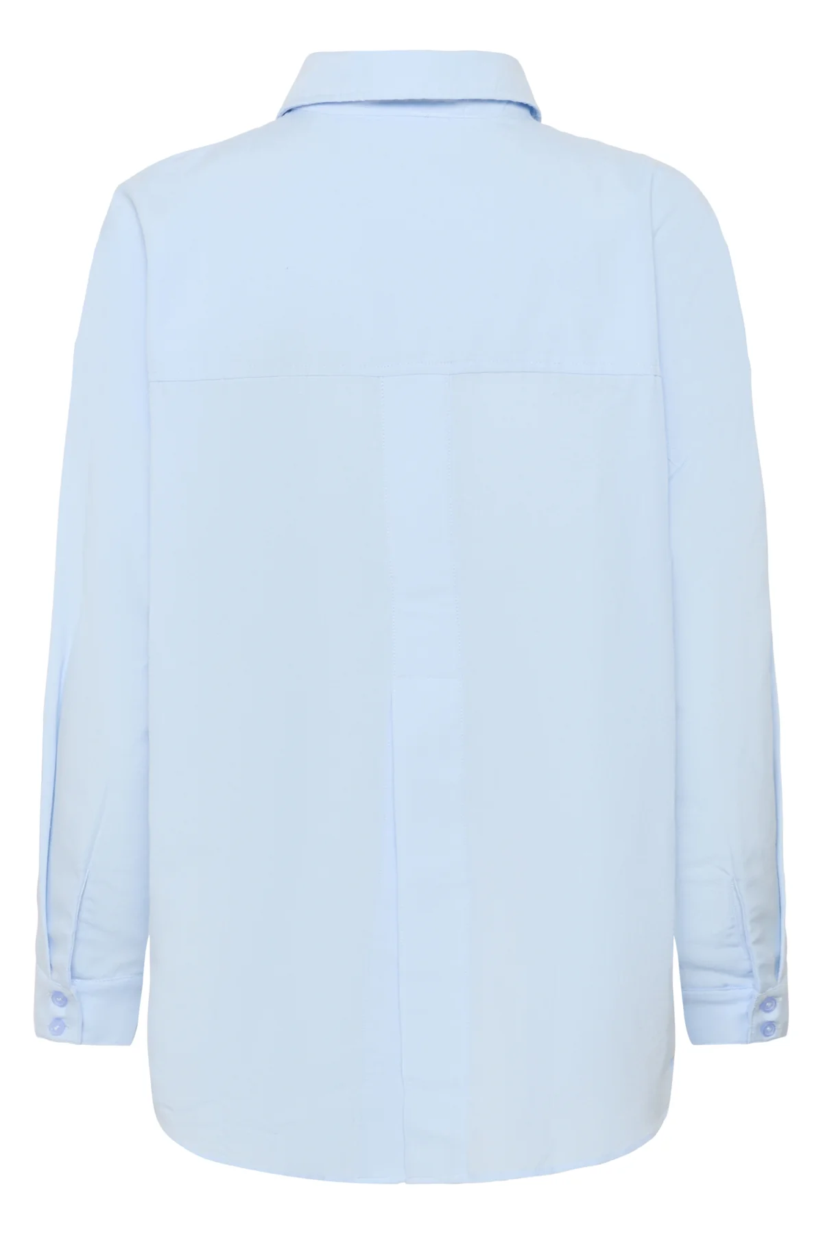 My Essential Wardrobe naisten paitapusero MWVilda Sunna Boxy Shirt, vaaleansininen - Image 4