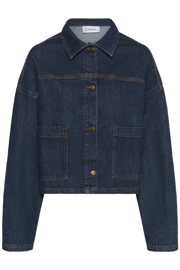MY ESSENTIAL WARDROBE naisten farkkutakki, MWMalle 139 Deco Denim Jacket Tummansininen - Image 3