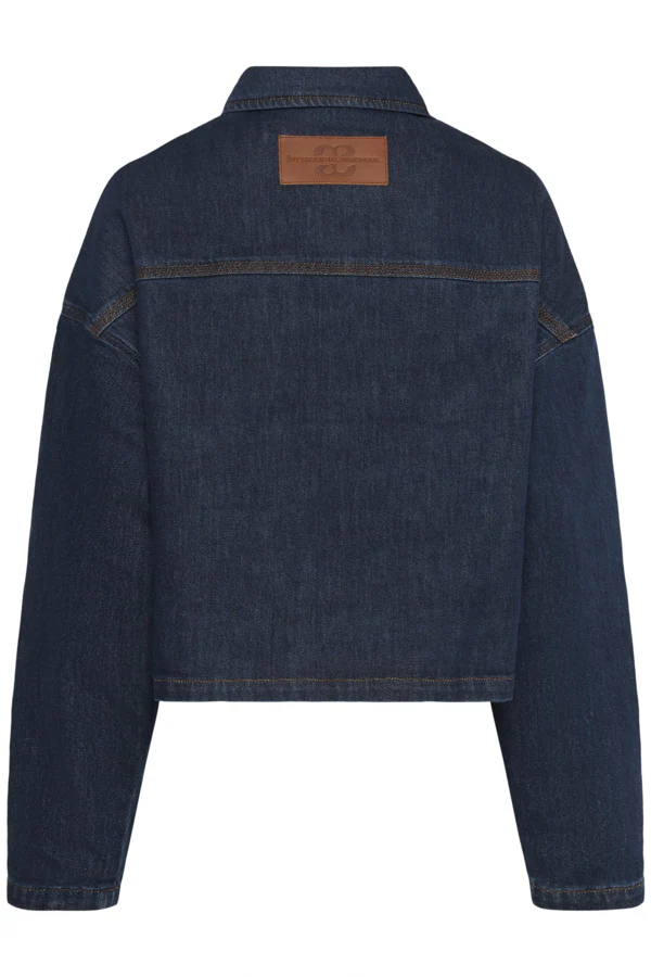 MY ESSENTIAL WARDROBE naisten farkkutakki, MWMalle 139 Deco Denim Jacket Tummansininen - Image 4