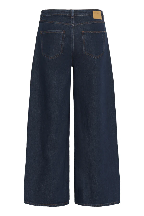 MY ESSENTIAL WARDROBE naisten farkut, MWDicte 139 High XX-Wide Tummansininen - Image 4