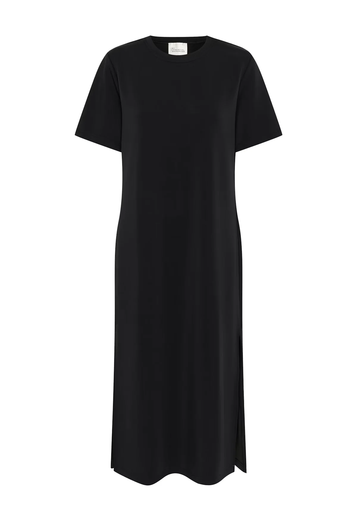 MY ESSENTIAL WARDROBE naisten mekko, HelleMW R-Neck Long Dress Musta