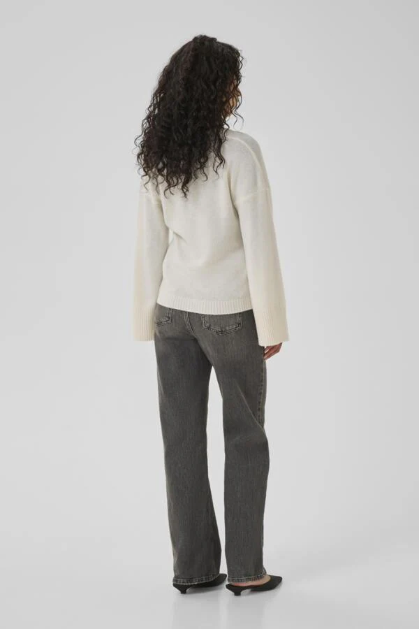 MY ESSENTIAL WARDROBE naisten neuletakki, HuxiMW Knit Cardigan Valkoinen - Image 2