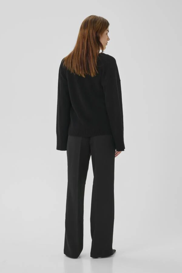 MY ESSENTIAL WARDROBE naisten suorat housut, THE TAILORED PANT Musta - Image 2