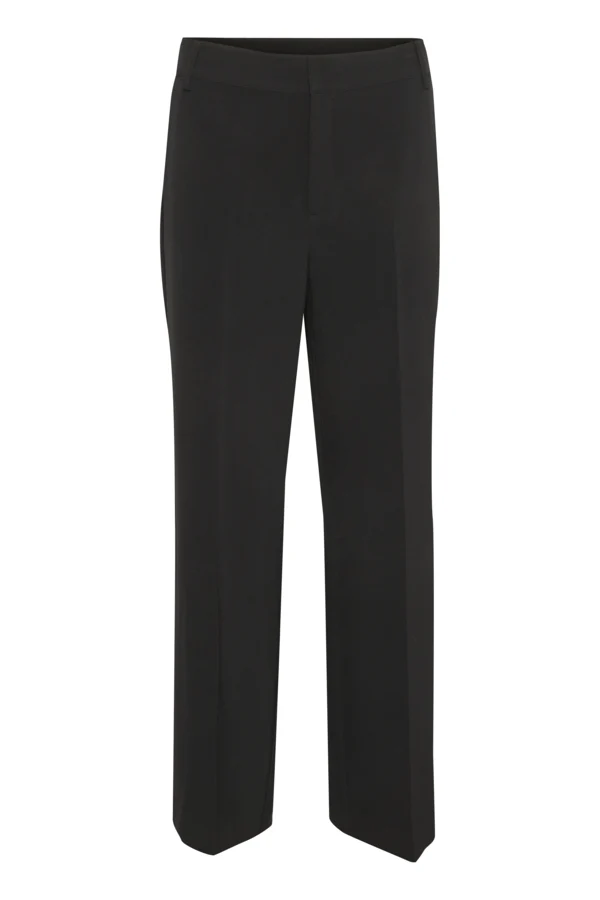 MY ESSENTIAL WARDROBE naisten suorat housut, THE TAILORED PANT Musta - Image 3