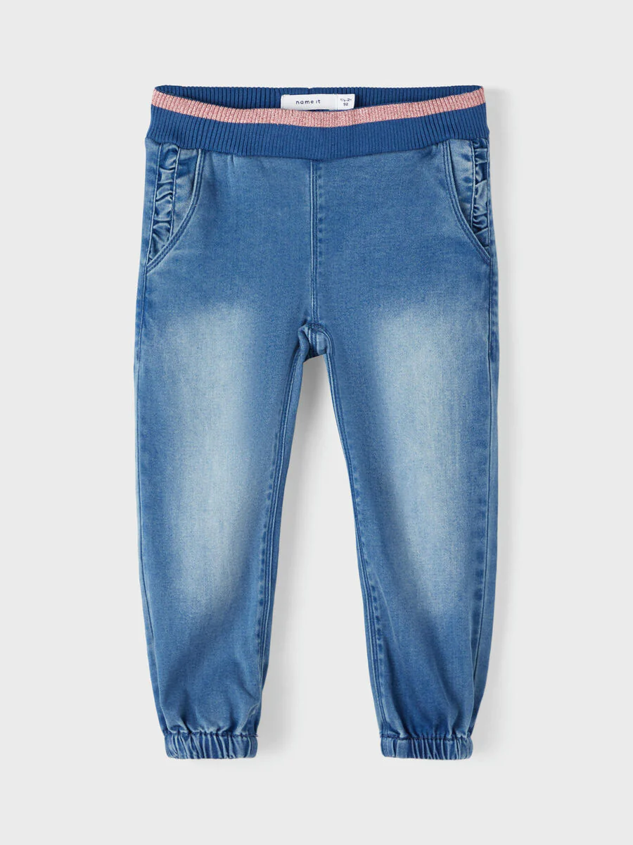 Name It farkut, NMFBELLA SHAPED ROUND JEANS Sininen, Indigo