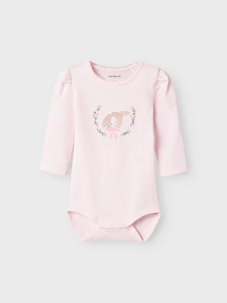 Name It lasten body, NBFHANNAH LS BODY BOX Vaaleanpunainen