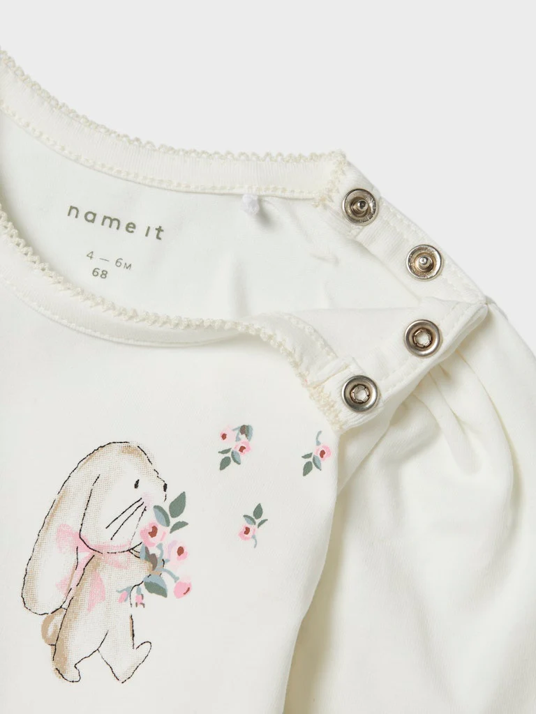 Name It lasten body, NBFHANNAH LS BODY BOX Valkoinen - Image 3