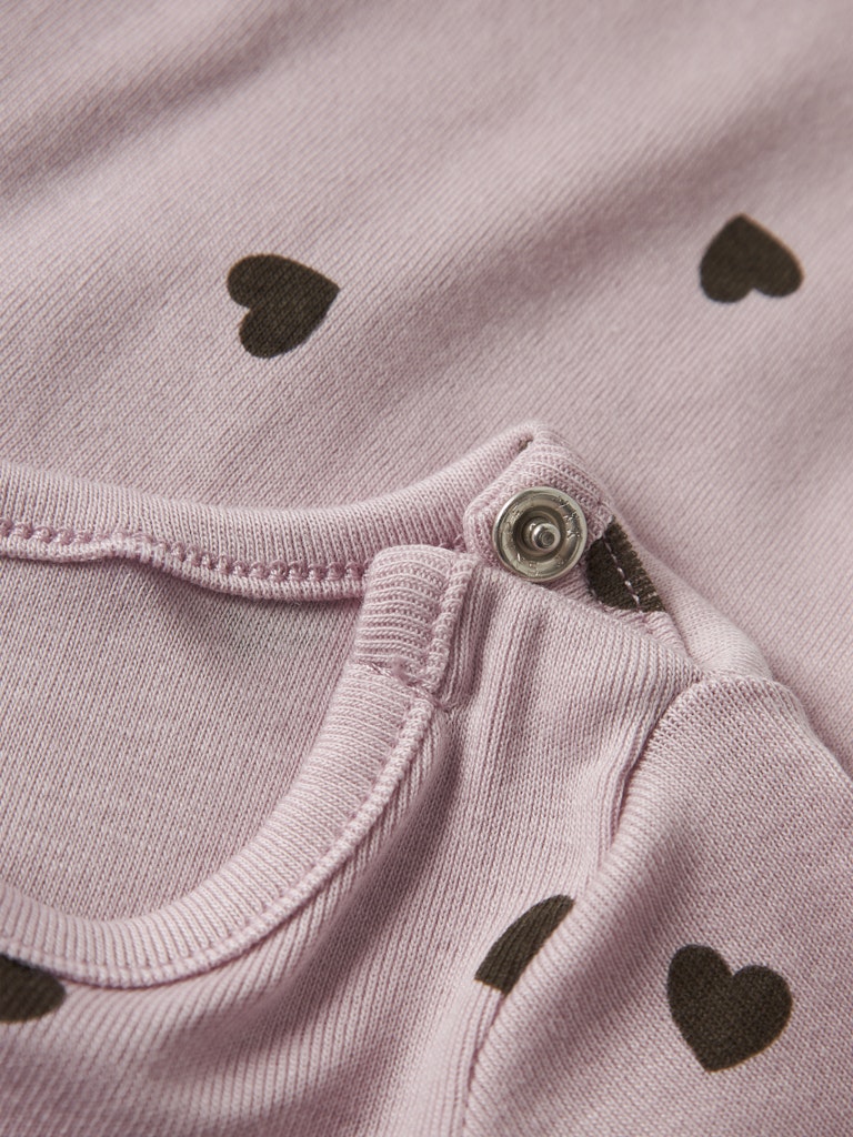 Name It lasten body, NBFKHEART LS BODY Vaaleanpunainen Kuos - Image 3