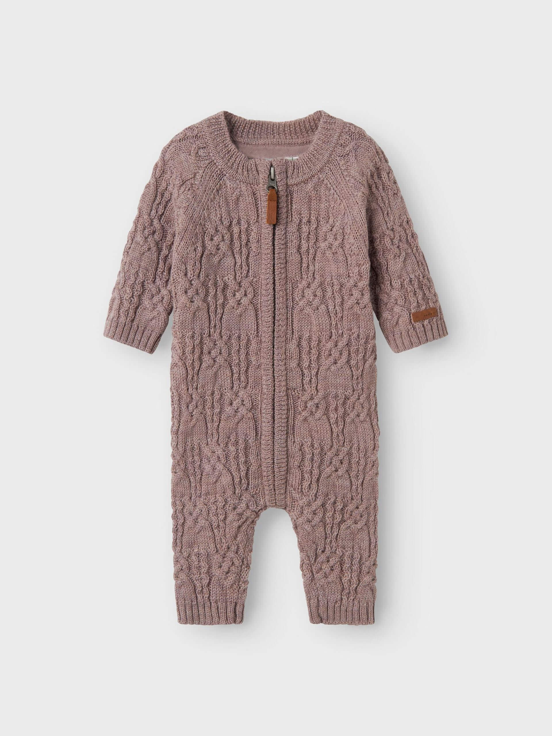 Name It Lasten haalari, NBFWRILLA WOOL LS KNIT SUIT Beige