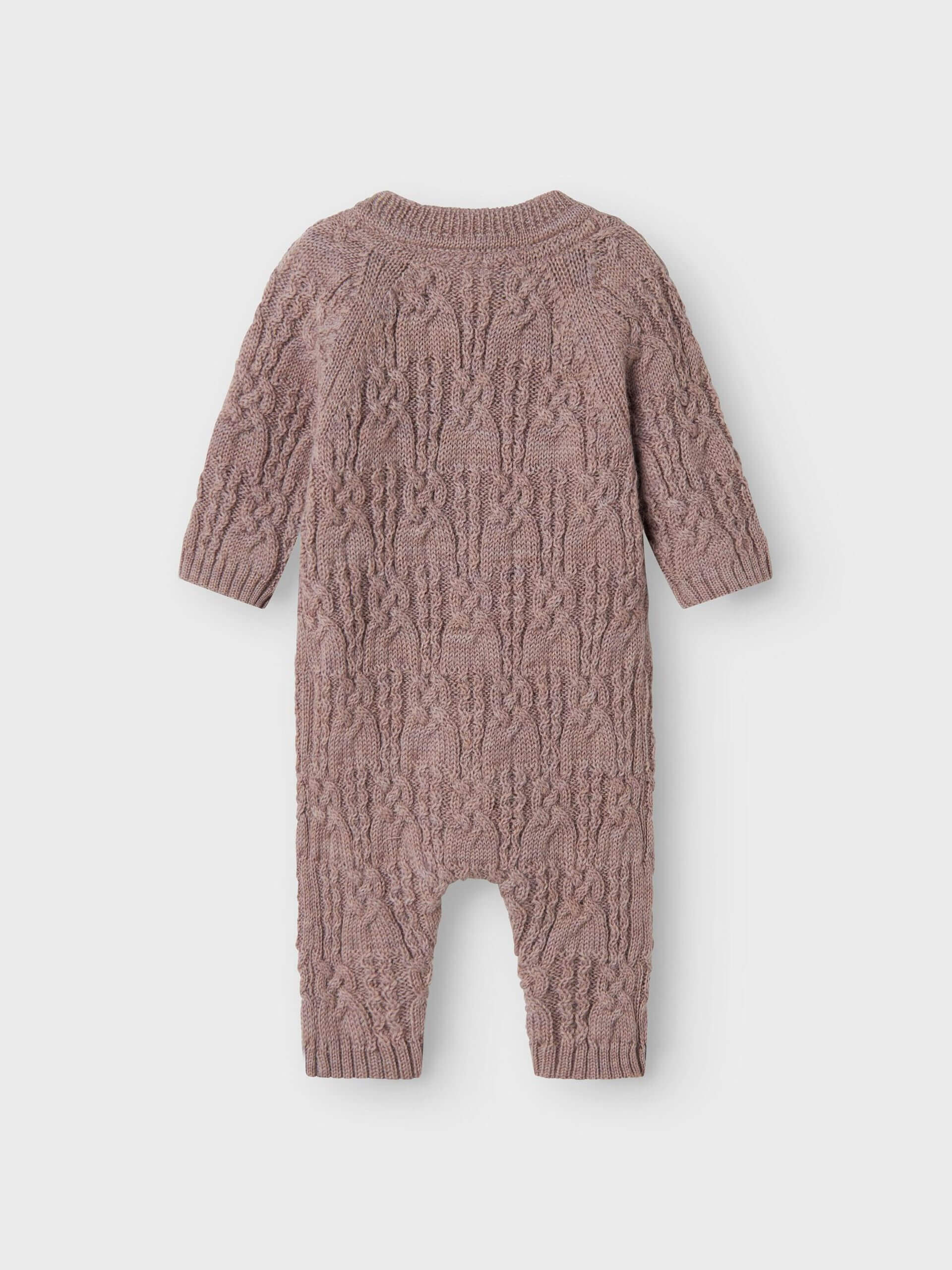 Name It Lasten haalari, NBFWRILLA WOOL LS KNIT SUIT Beige - Image 2