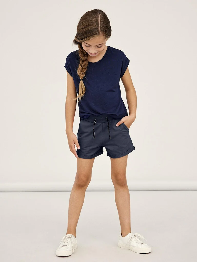 Name It Lasten Collegehousut NKFVOLTA SWE SHORTS UNB F Tummansininen - Image 4