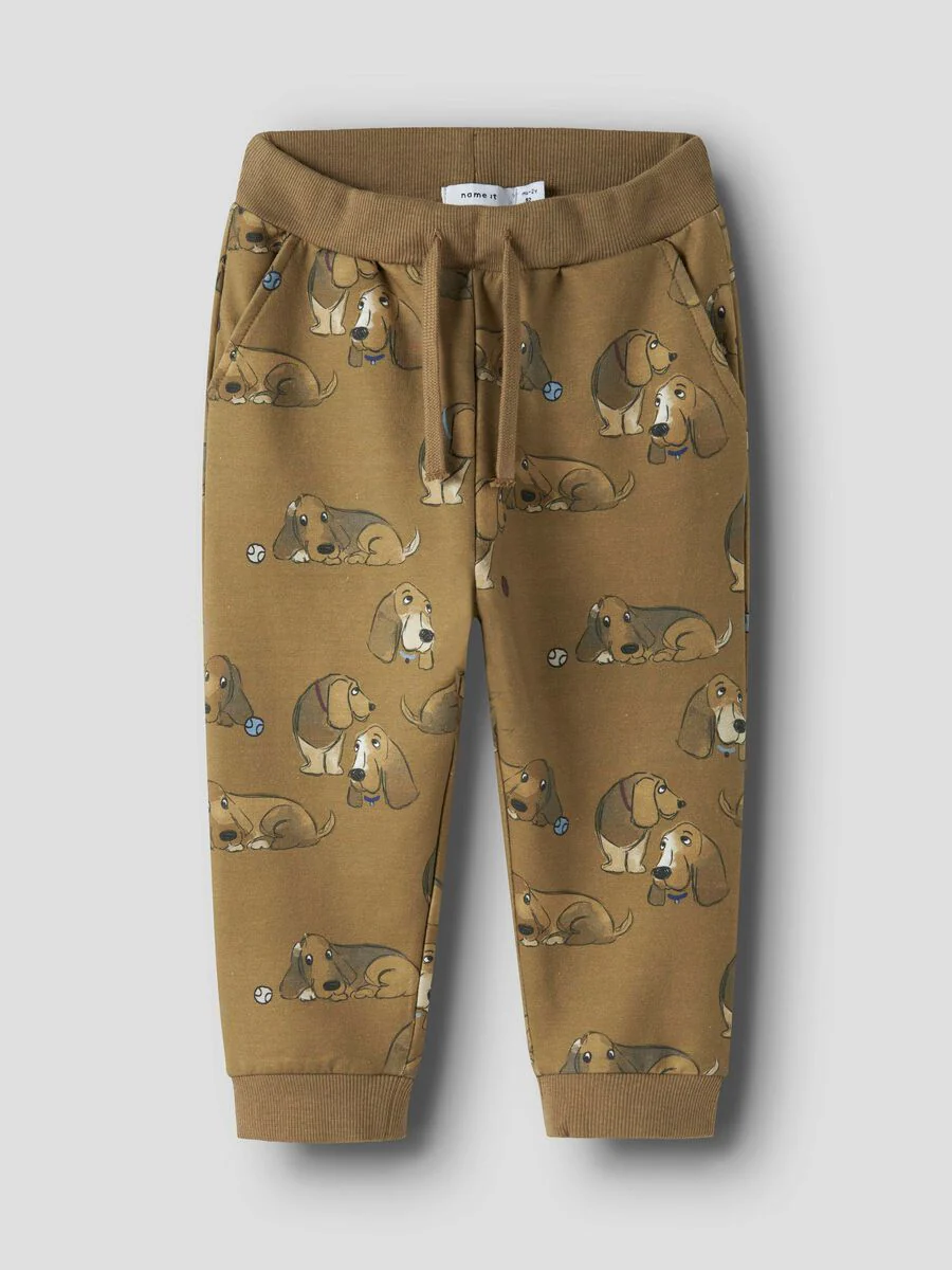 Name It lasten collegehousut, NMMKODY NREG SWEAT PANT UNB Keskiruskea
