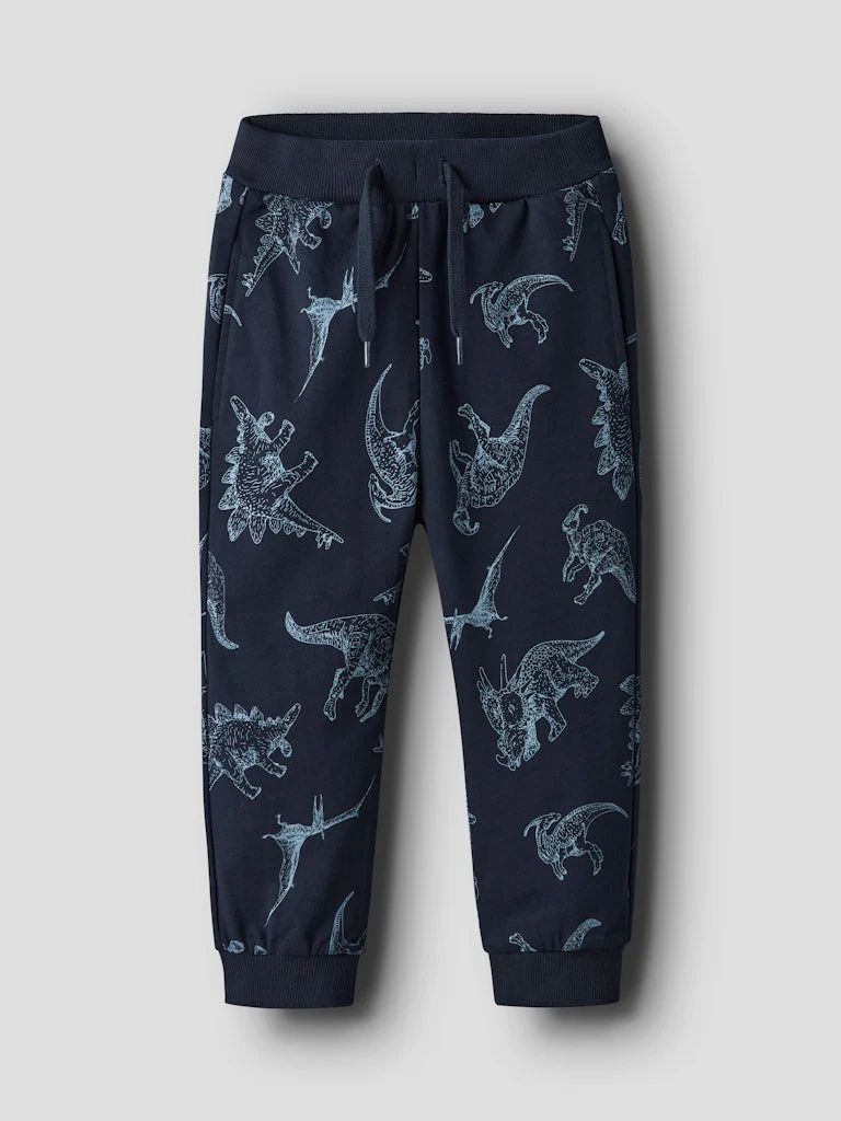 Name It lasten collegehousut, NMMVARON AOP SWEATPANT  Tummansininen - Image 2