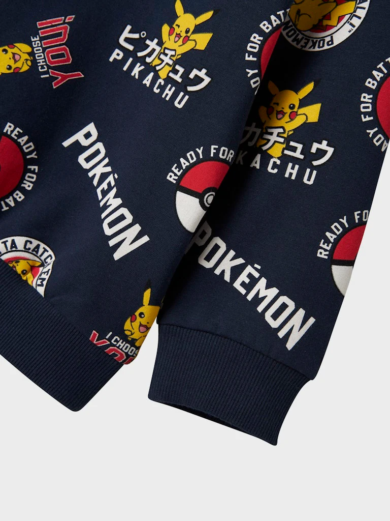 Name It lasten collegepusero, NMMSILO POKEMON REG SWEATSHIRT Tummansininen - Image 5