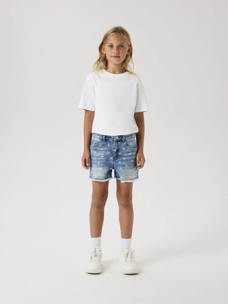 Name It lasten farkkushortsit, NKFROSE HW MOM DENIM SHORTS 3555  Indigo