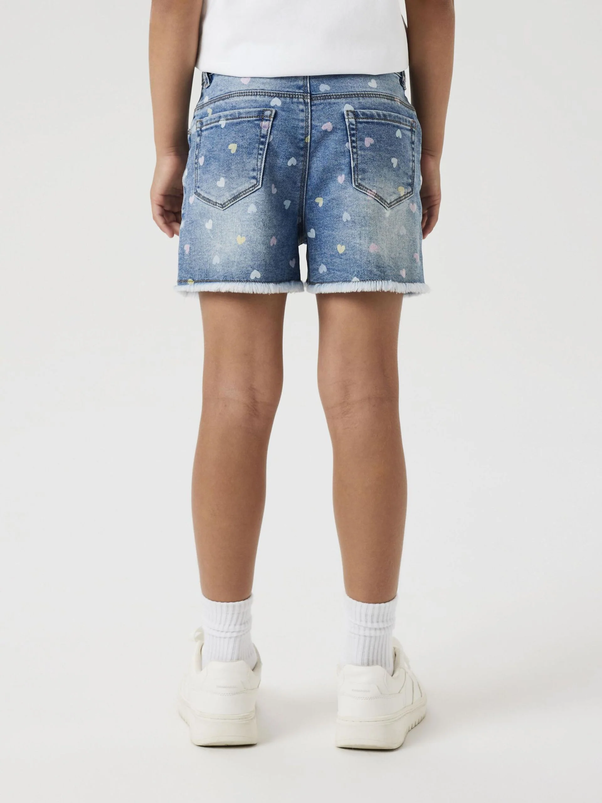 Name It lasten farkkushortsit, NKFROSE HW MOM DENIM SHORTS 3555  Indigo - Image 2