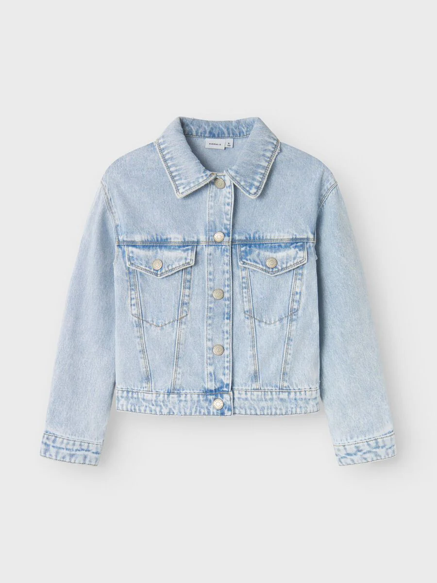 Name It lasten farkkutakki, NKFMILA DENIM JACKET Vaaleansininen - Image 2