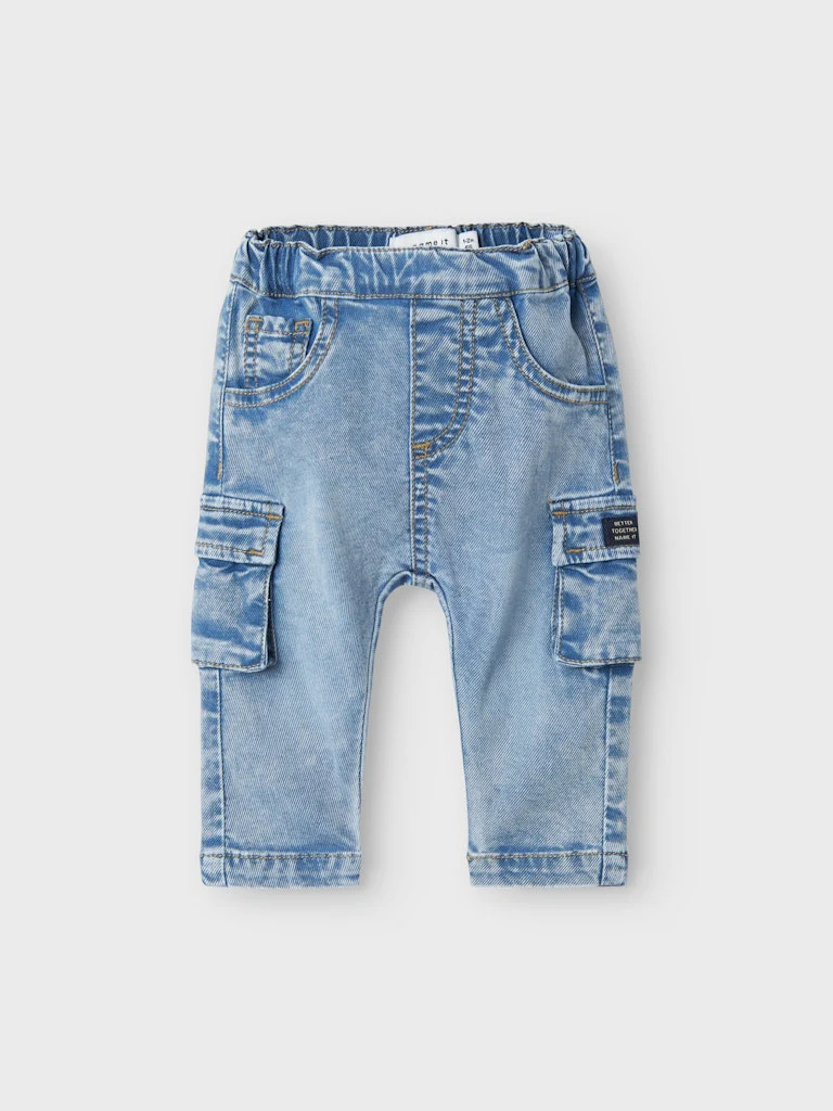 Name It lasten farkut, NBMBEN BAGGY CARGO JEANS Indigo - Image 2