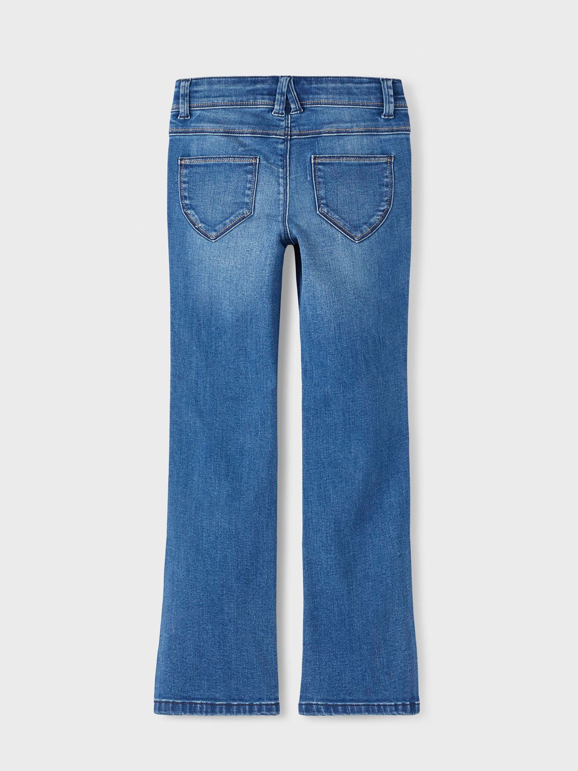 Name It lasten farkut, NKFPOLLY SKINNY BOOT JEANS 1142 Sininen, Indigo - Image 2