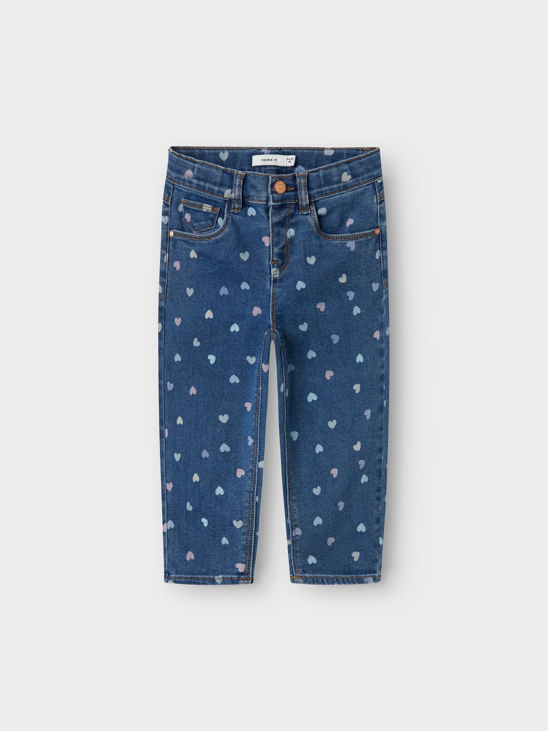 Name It lasten farkut, NMFBELLA MOM SHAPED JEANS Sininen, Indigo - Image 2