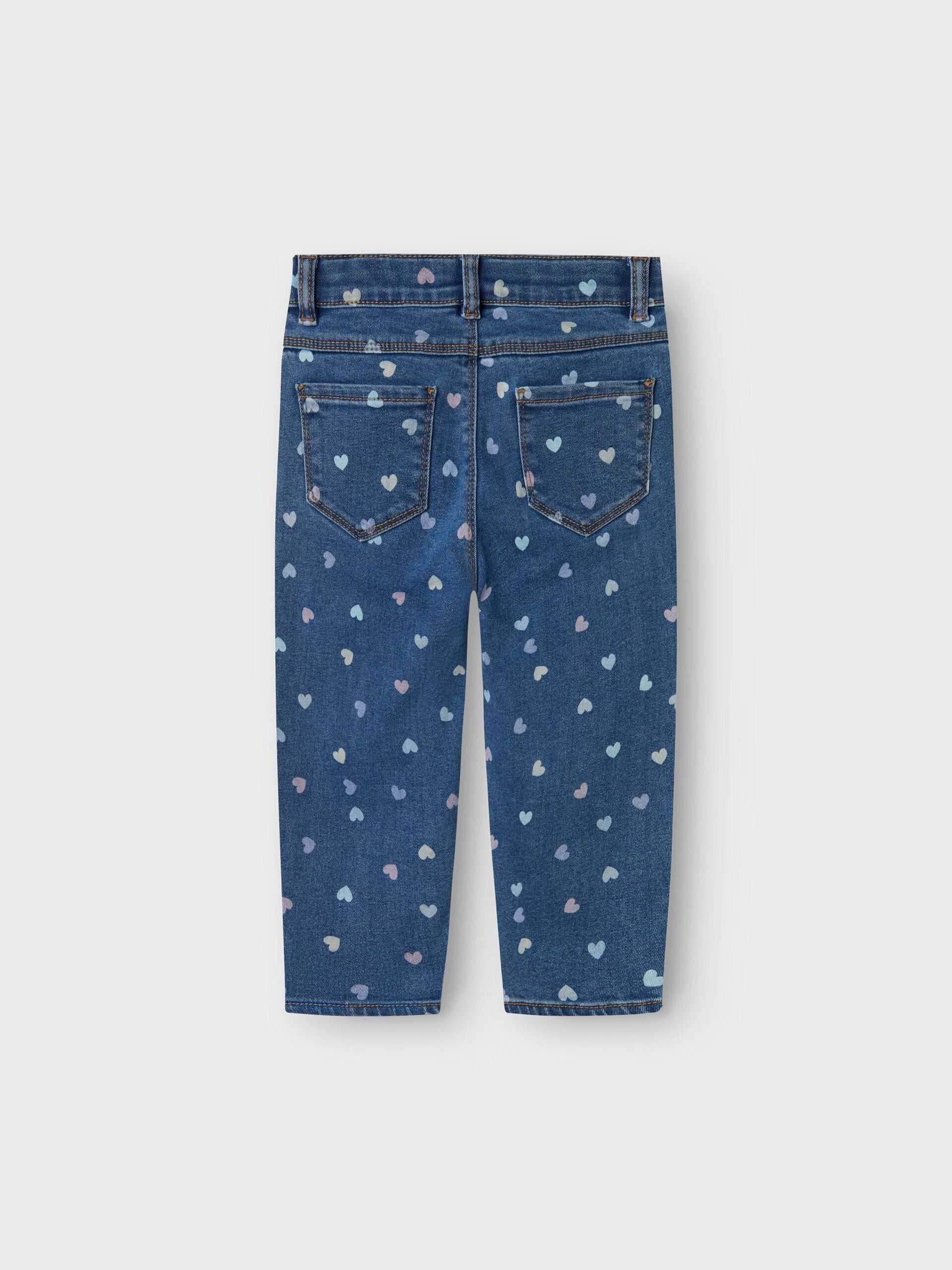 Name It lasten farkut, NMFBELLA MOM SHAPED JEANS Sininen, Indigo - Image 3