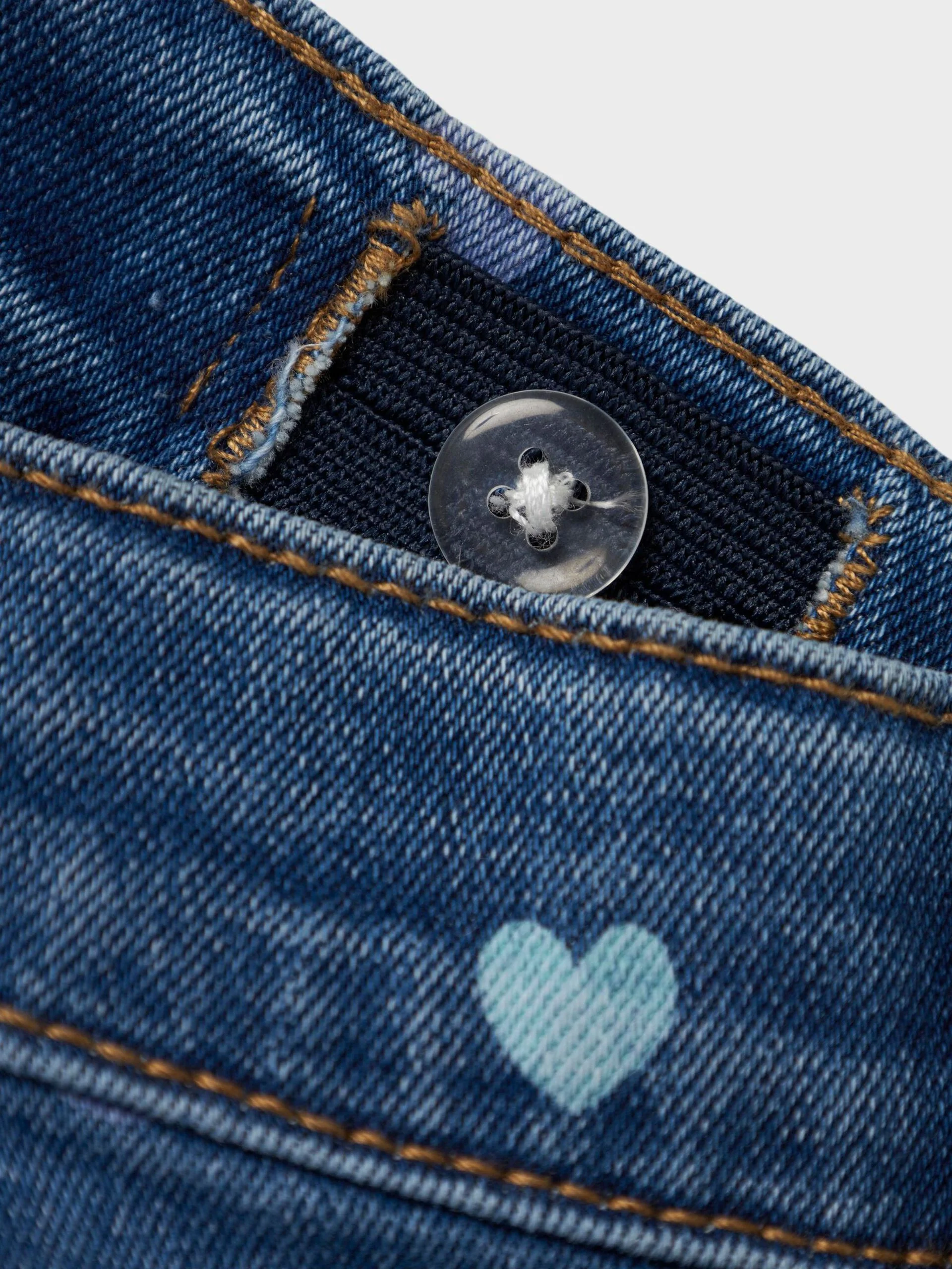 Name It lasten farkut, NMFBELLA MOM SHAPED JEANS Sininen, Indigo - Image 4