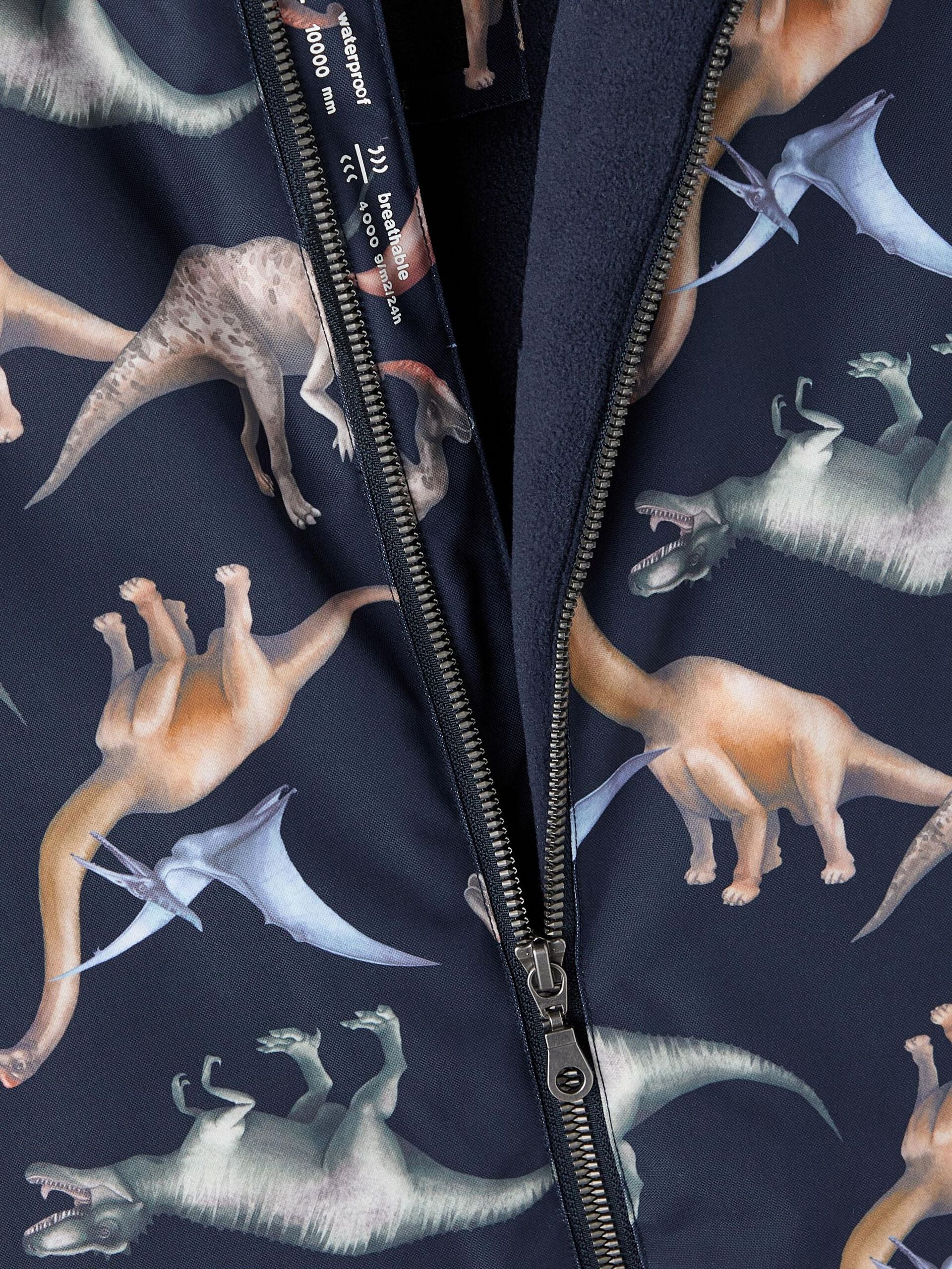 Name It Lasten Haalari, NMMSNOW10 SUIT DINO DREAM NOOS Sininen Kuosi - Image 5