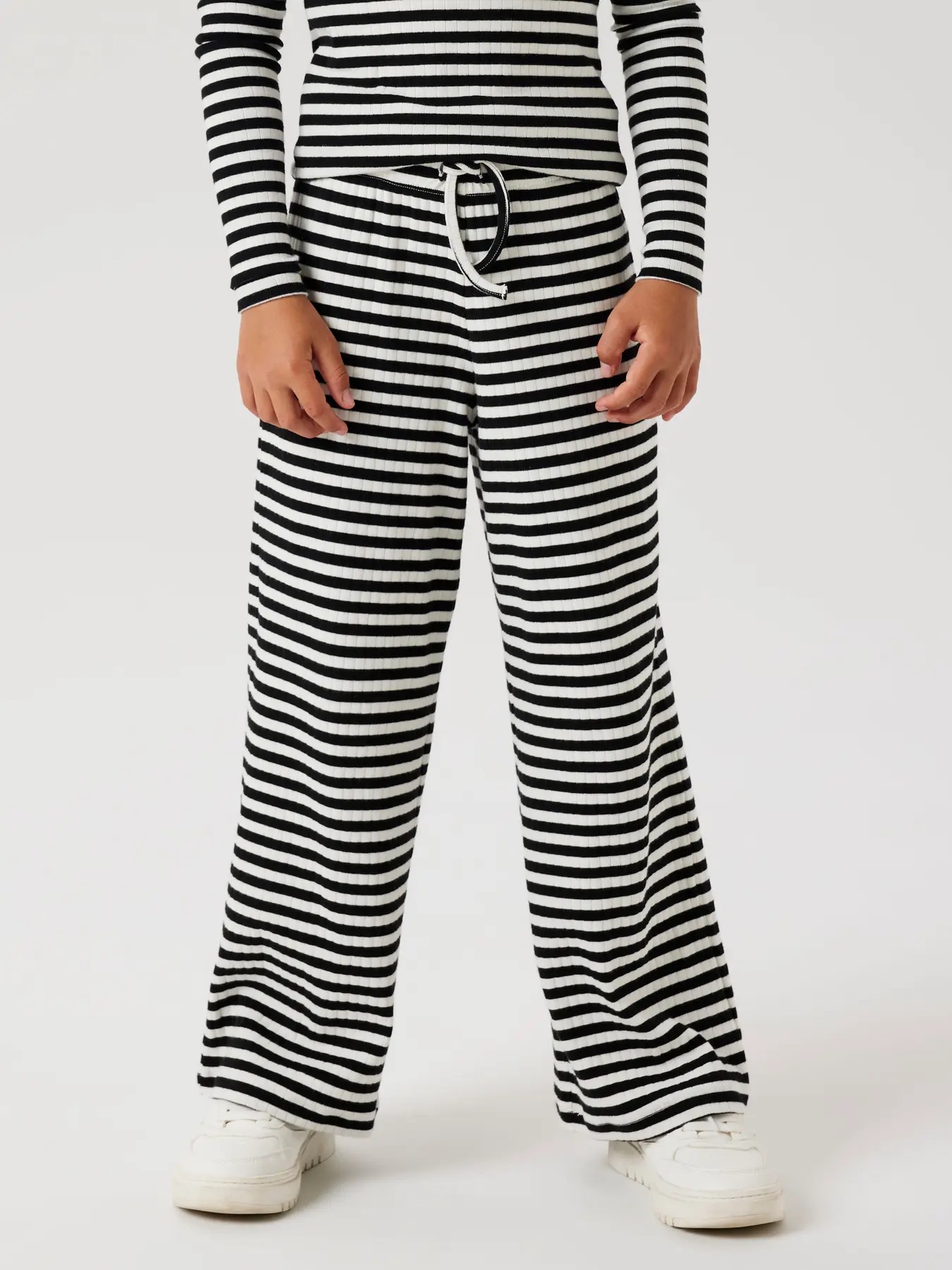 Name It Lasten Housut, NKFSURAJA STRAIGHT PANT NOOS Mustavalkoinen - Image 5