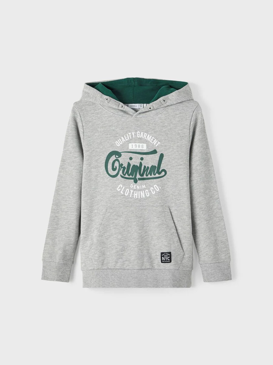 Name It, Lasten Huppari, NKMBABO LS SWEAT Vaaleanharmaa