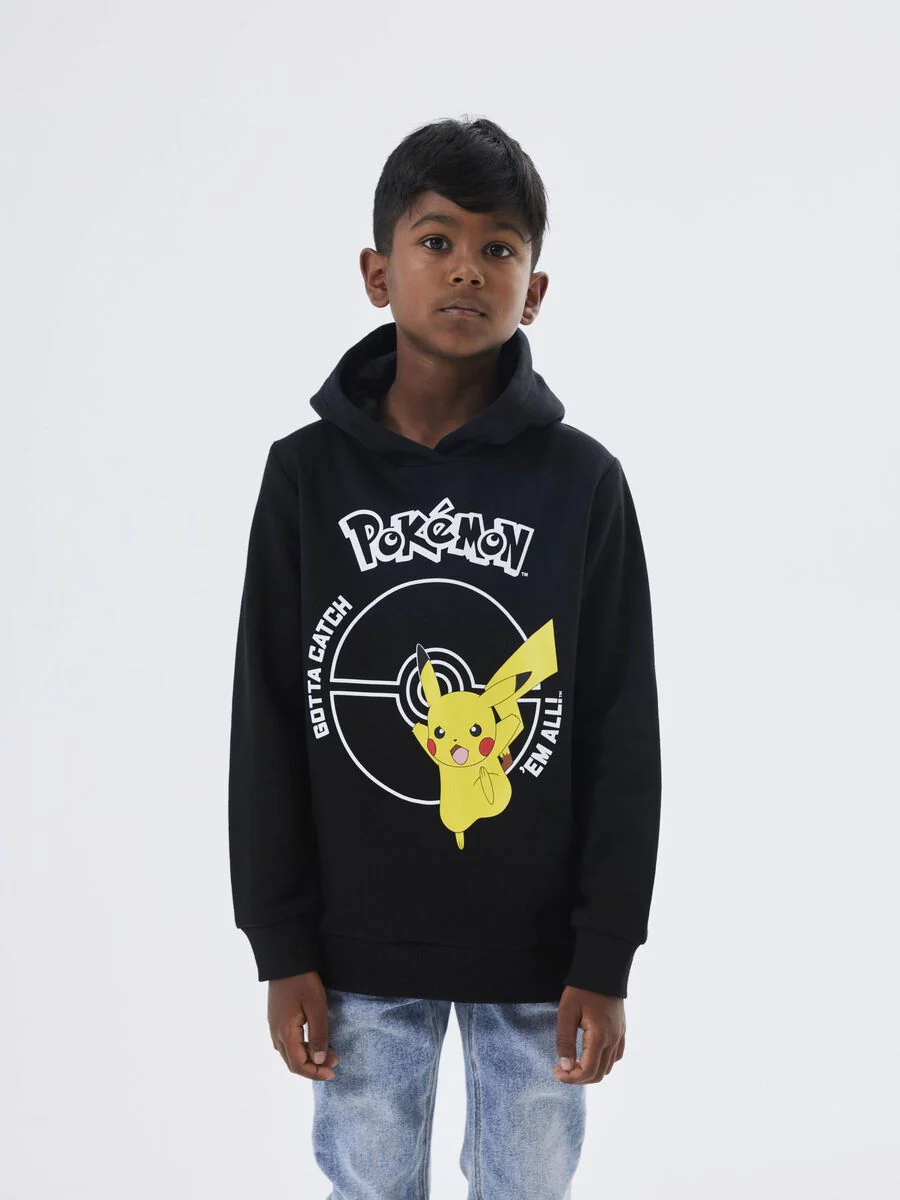 Name It lasten huppari, NKMNOSCAR POKEMON SWEAT Musta - Image 3
