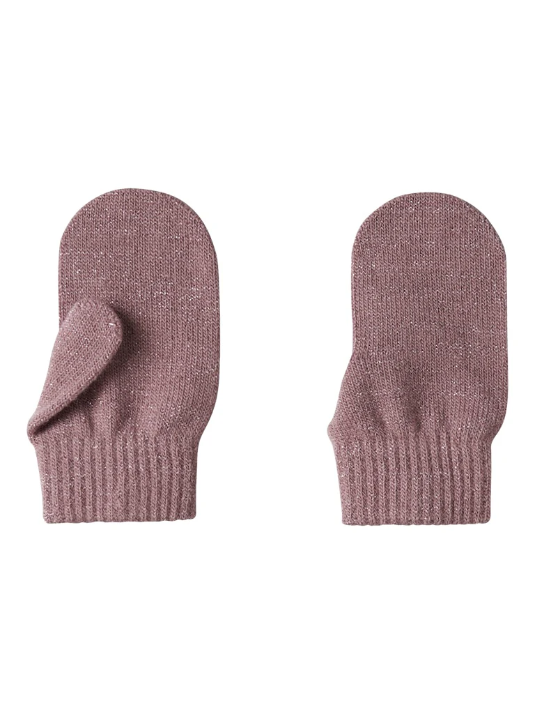 Name It lasten käsineet, NMFMAGIC KNIT GLITTER MITTENS Vanharoosa