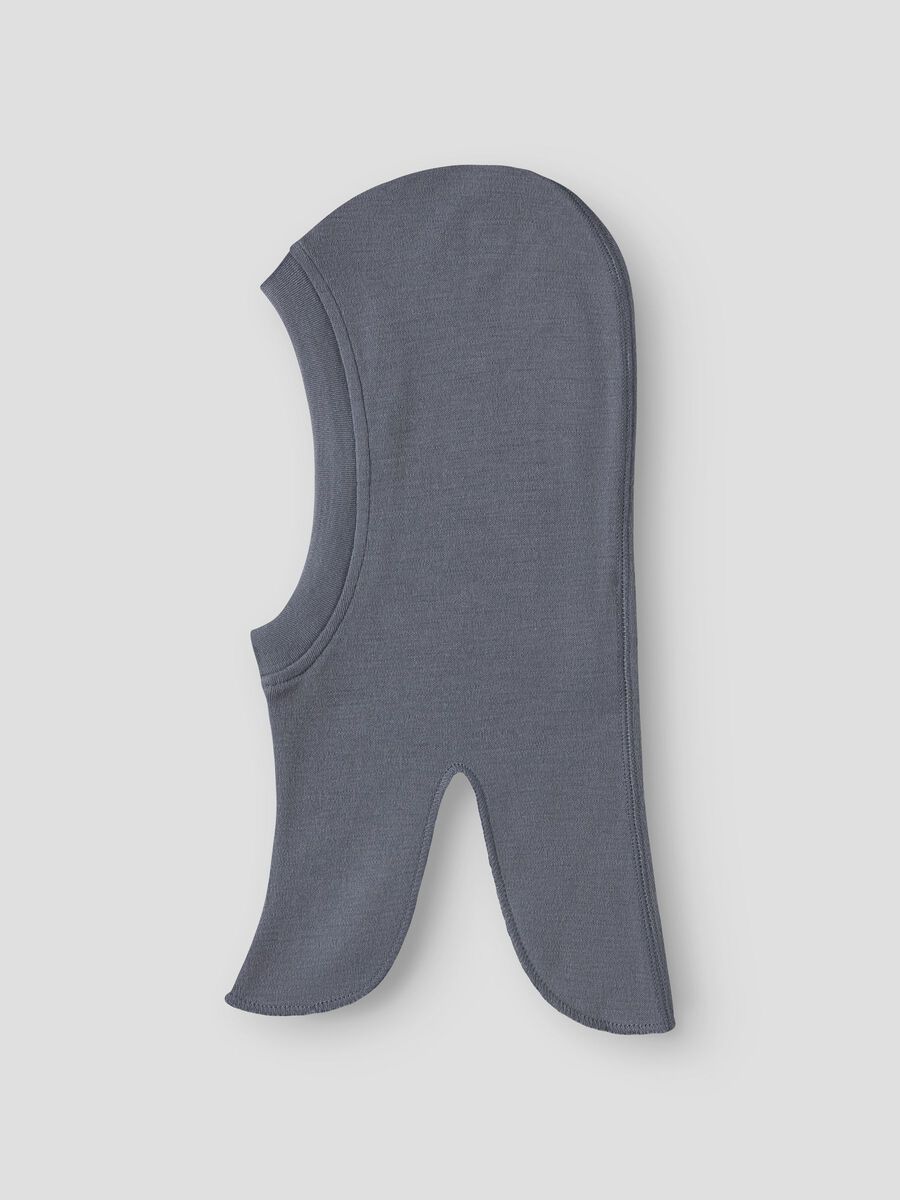 Name It lasten kypärämyssy, NMNWILLIT WOOL BALACLAVA NOOS Tummanharmaa