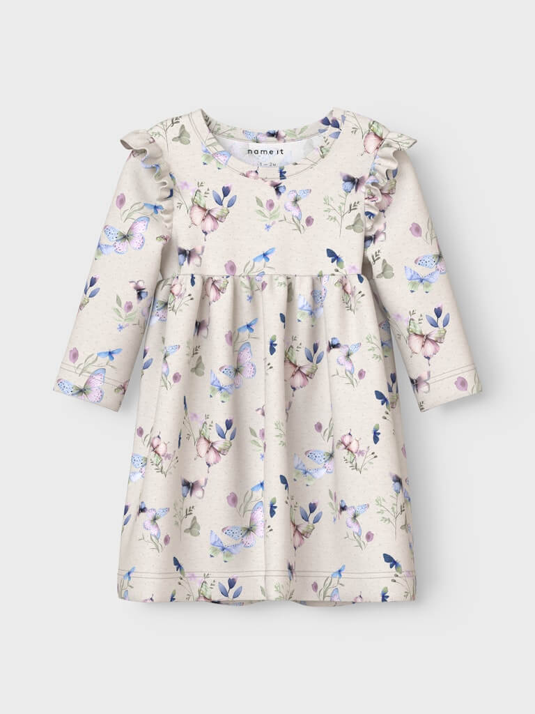 Name It lasten mekko, NBFBELA LS DRESS Liila - Image 3