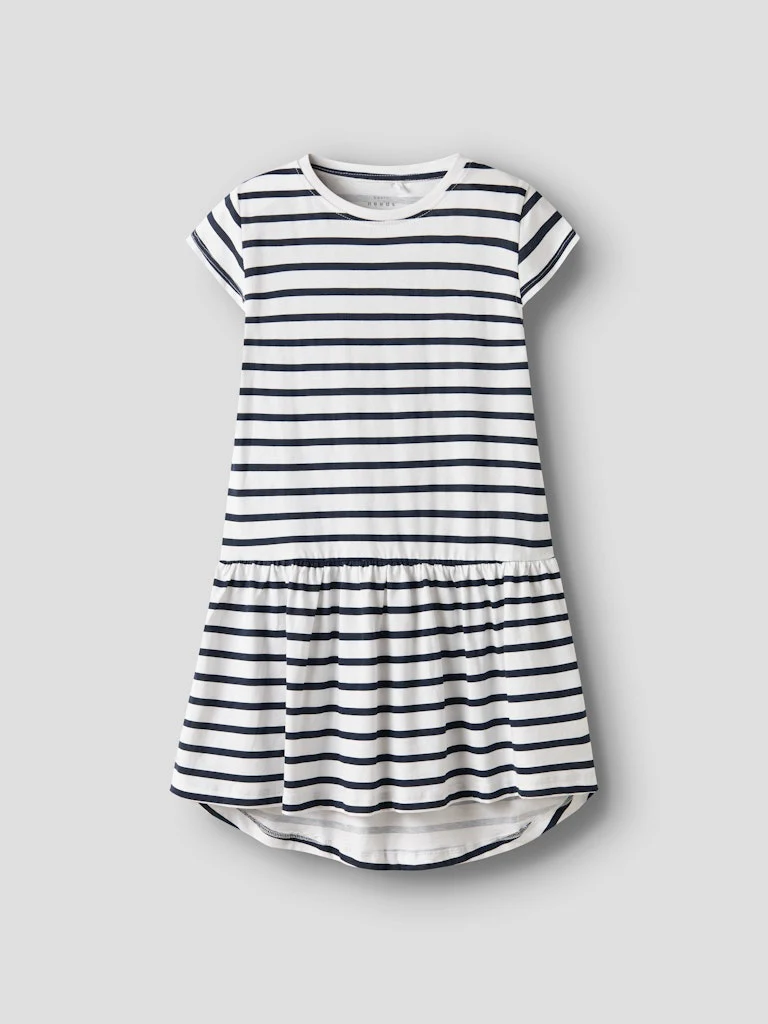 Name It lasten mekko, NKFVIGGA CAPSL DRESS Raidallinen Valkoinen