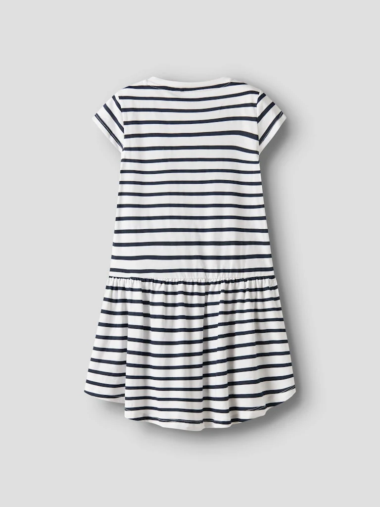 Name It lasten mekko, NKFVIGGA CAPSL DRESS Raidallinen Valkoinen - Image 2
