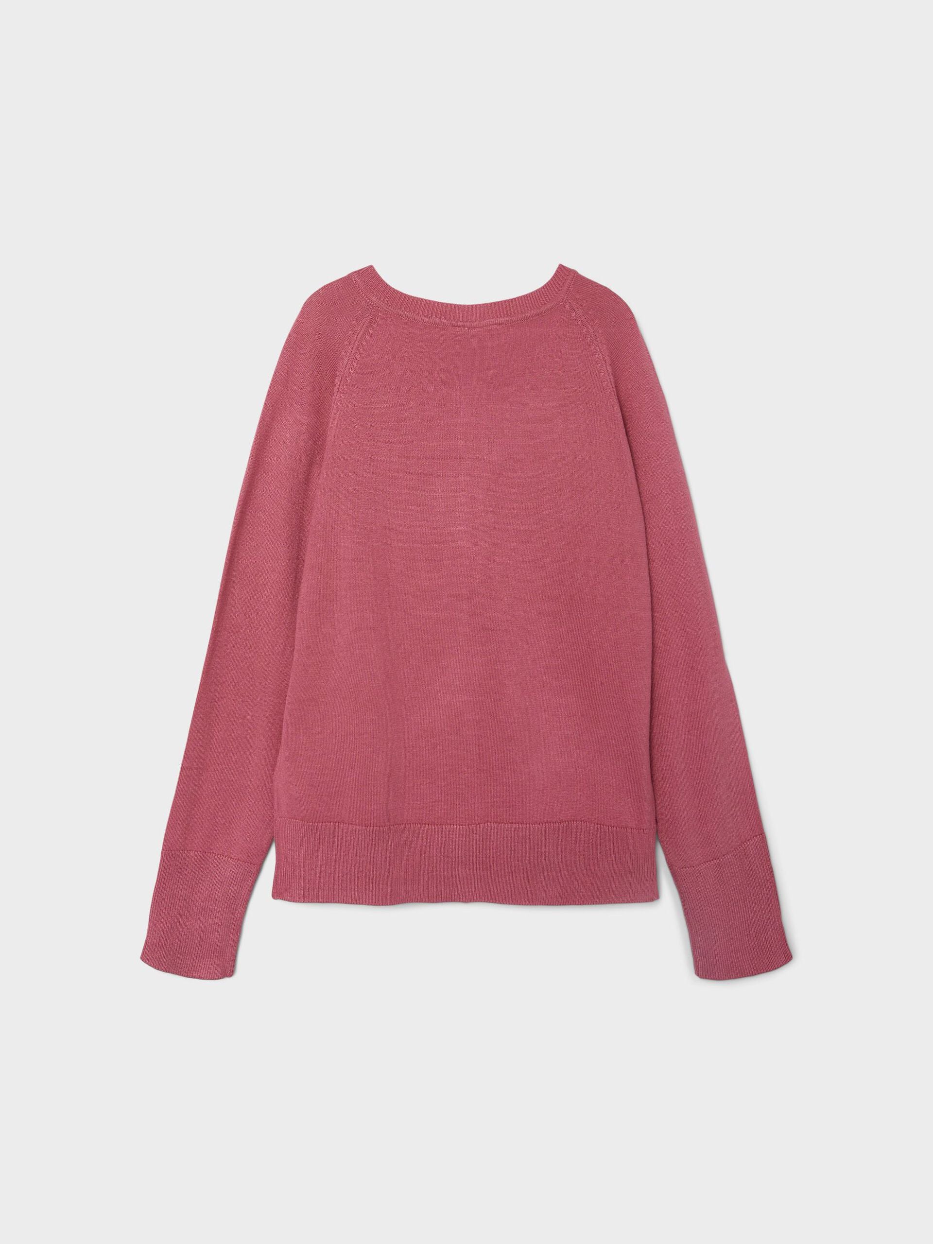 Name It, Lasten Neuletakki, NKFVIONI LS KNIT CARD NOOS Pinkki - Image 2