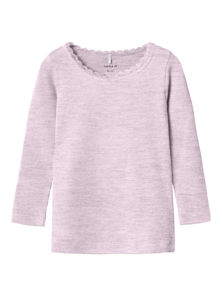 Name It Lasten Pitkähihainen Paita NMFKAB LS TOP NOOS Vaaleanpunainen