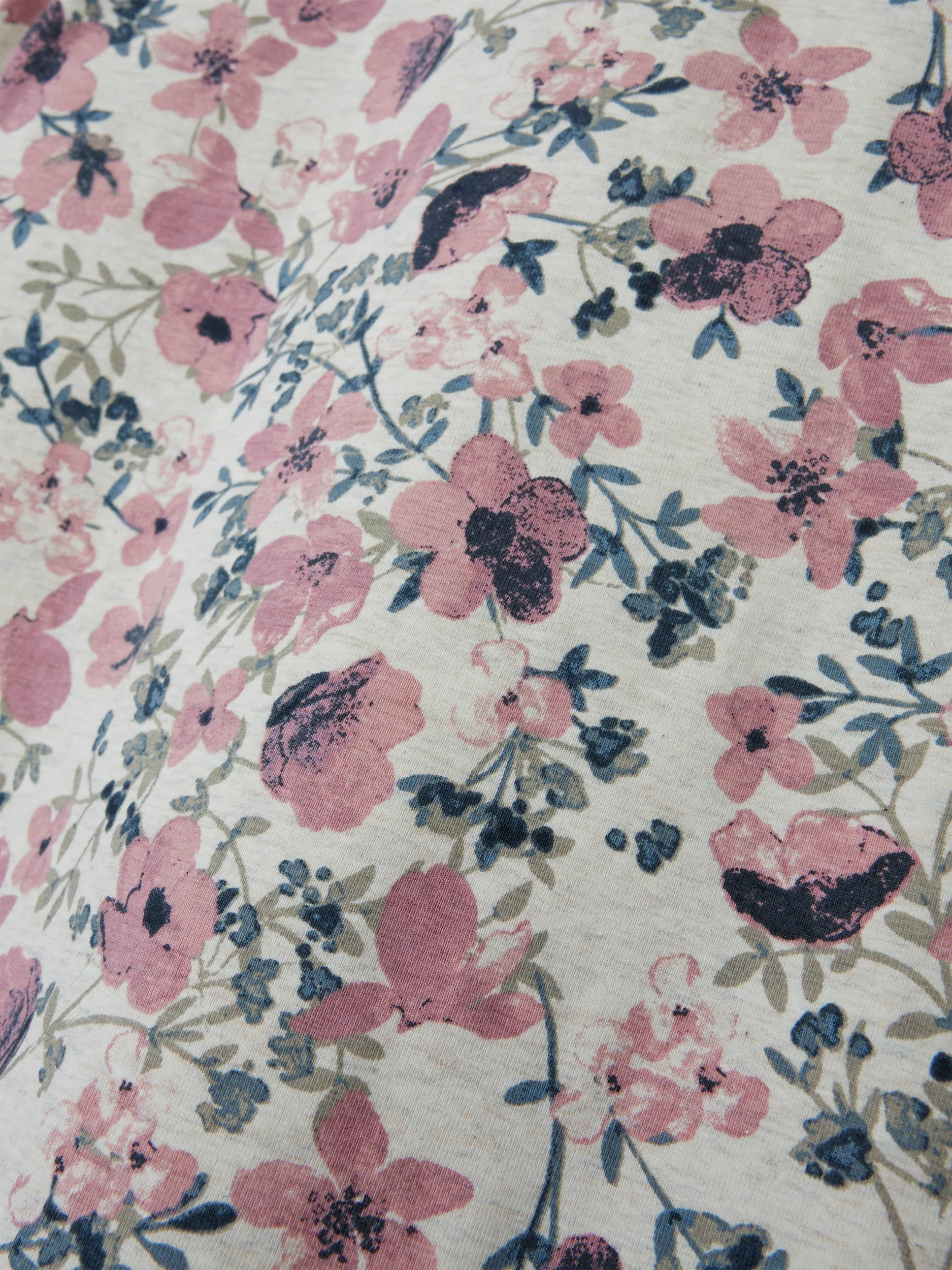 Name It lasten pyjama, NKFNIGHTSET NOSTALGIA FLOWER Vaaleanpunainen Kuosi - Image 4