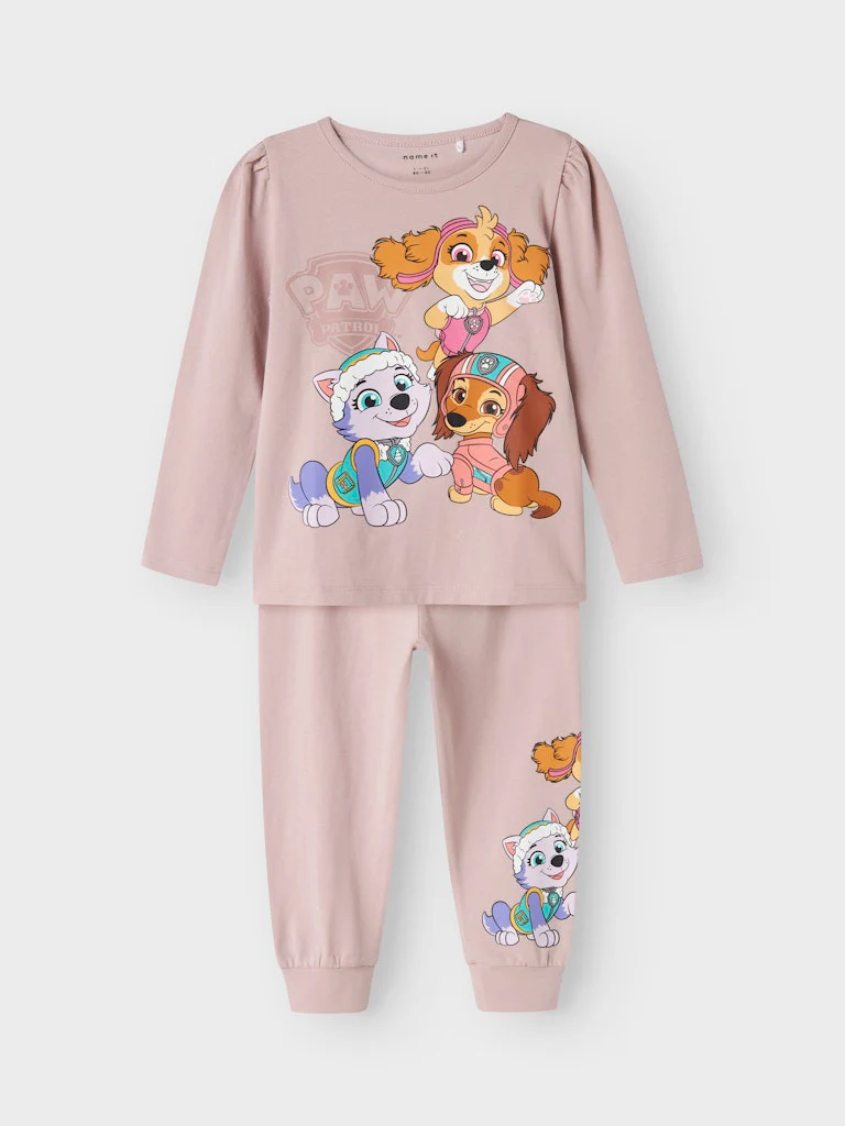 Name It lasten pyjama, NMFADAS PAWPATROL LS NIGHTSET Vaaleanpunainen