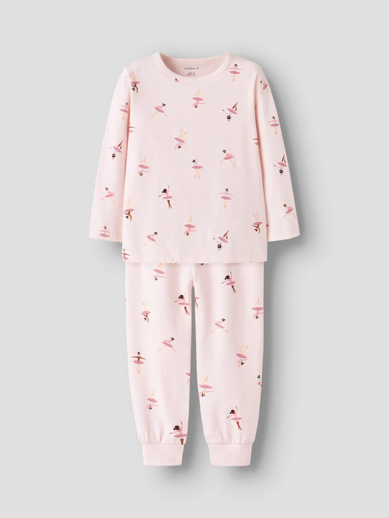 Name It lasten pyjama, NMFNIGHTSET BALLARINA Vaaleanpunainen - Image 3