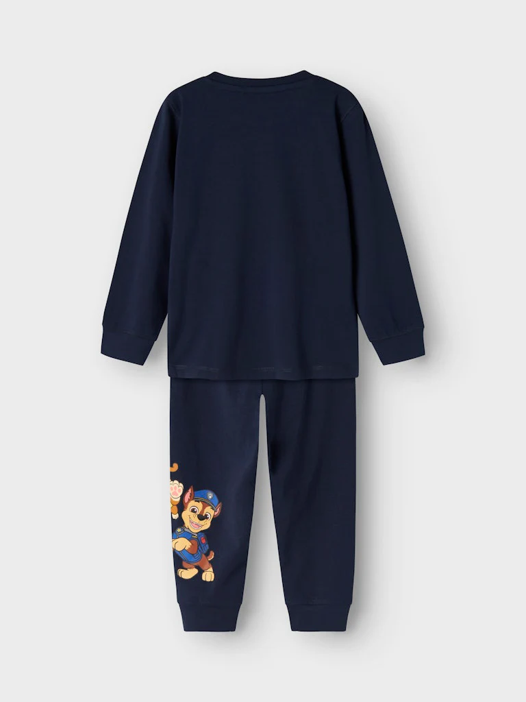 Name It lasten pyjama, NMMARLO PAWPATROL LS NIGHTSET Tummansininen - Image 4