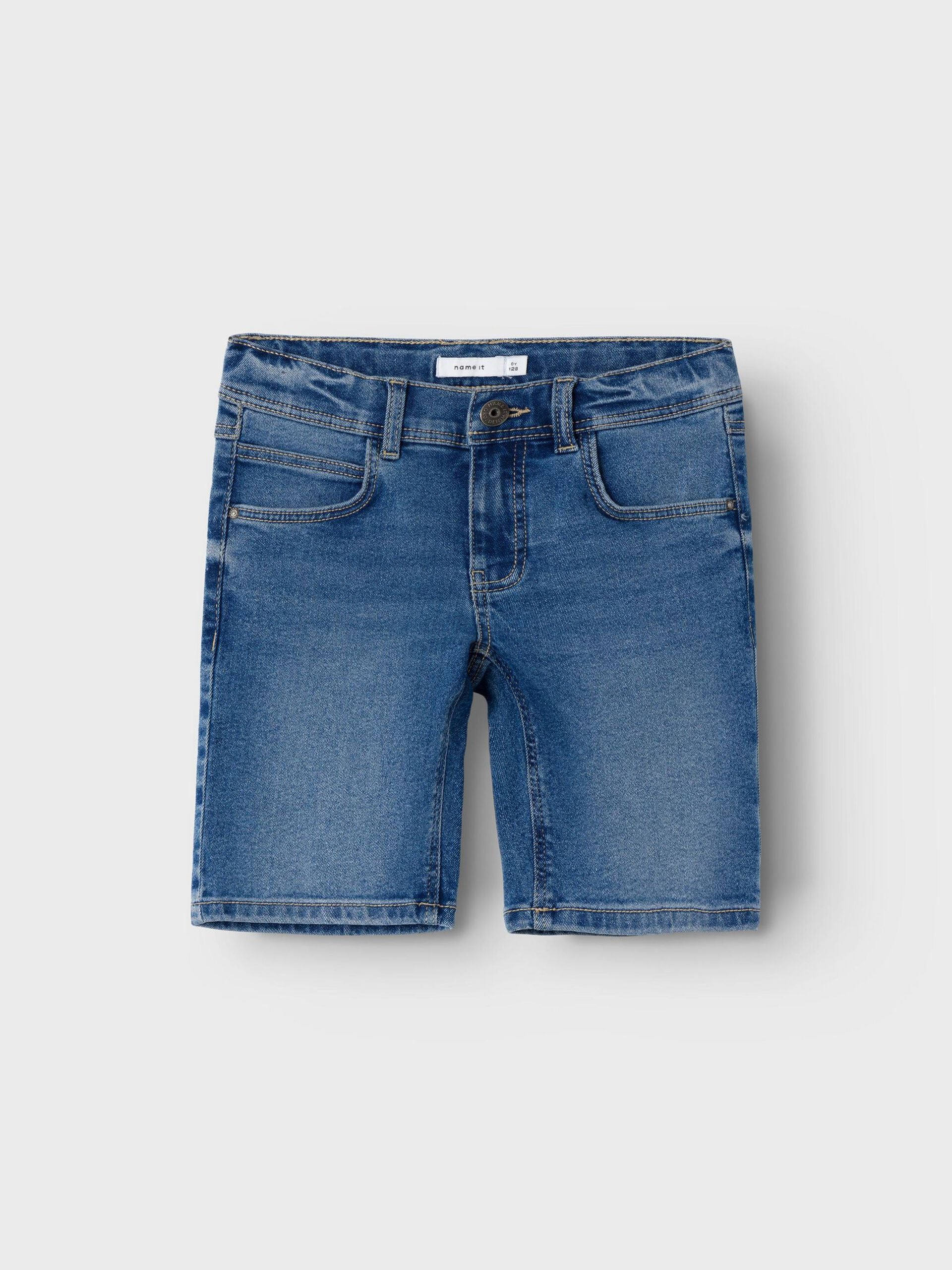 Name It Lasten Shortsit, NKMRYAN REG DNM SHORTS NOS Indigo - Image 3