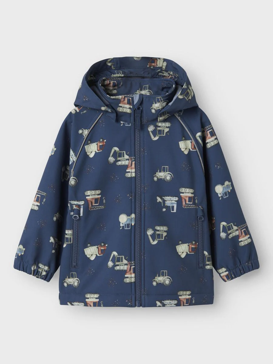 Name It lasten softshell takki, NMMALFA08 SOFTSHELL JACKET Sininen - Image 2