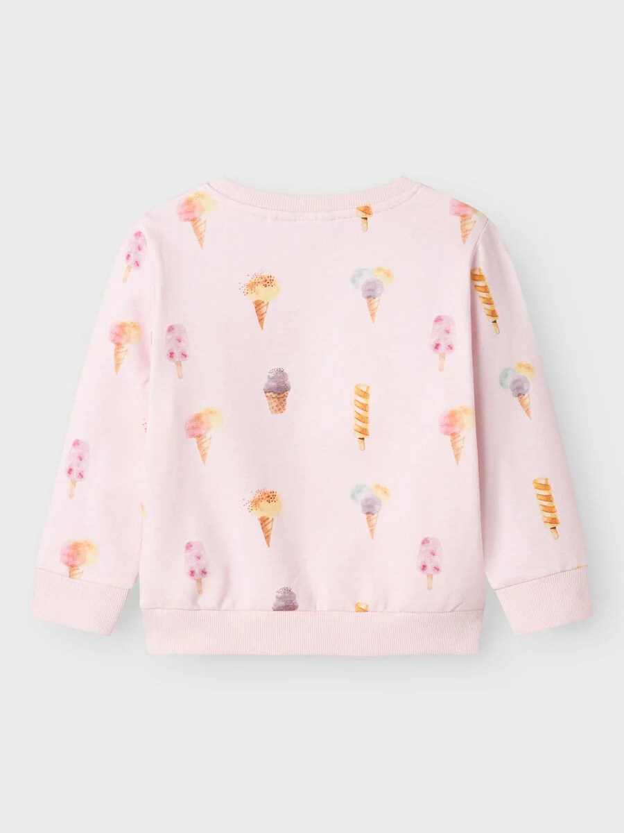 Name It lasten svetari, NMFJILLIAN SWEAT UNB BOX Vaaleanpunainen Kuosi - Image 3
